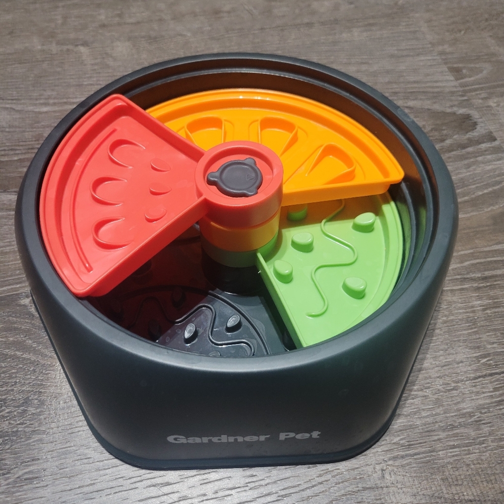 Slow-feeder dog bowl